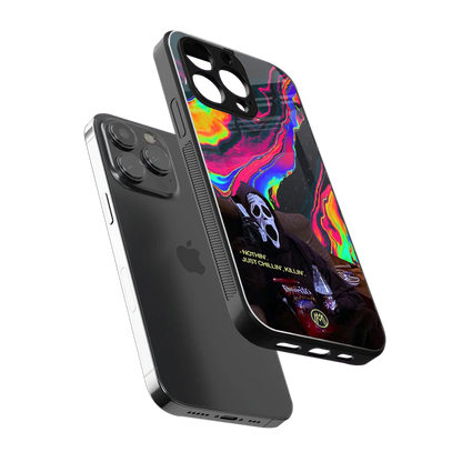 chillin killin back phone cover | glass case for iphone 13 pro max
