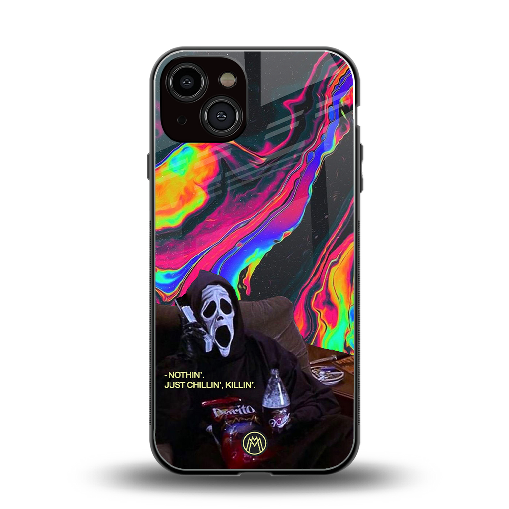 chillin killin back phone cover | glass case for iphone 13