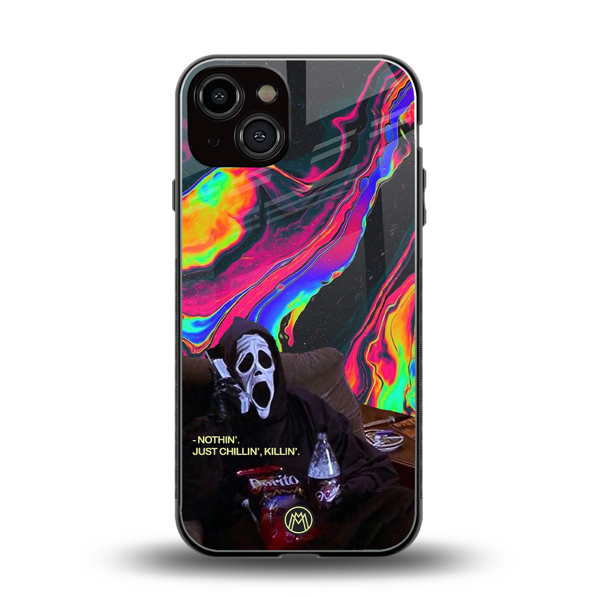 chillin killin back phone cover | glass case for iphone 13