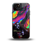 chillin killin back phone cover | glass case for iphone 15 plus