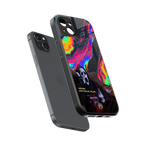 chillin killin back phone cover | glass case for iphone 14 plus