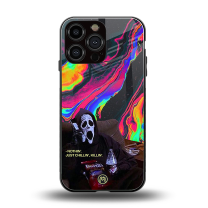 chillin killin back phone cover | glass case for iphone 14 pro max
