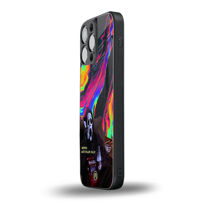 chillin killin back phone cover | glass case for iphone 14 pro max