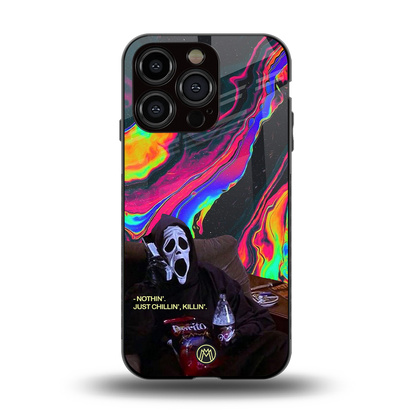 chillin killin back phone cover | glass case for iphone 14 pro