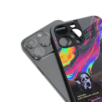 chillin killin back phone cover | glass case for iphone 13 pro max