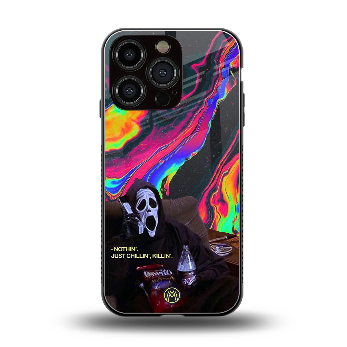 chillin killin back phone cover | glass case for iphone 16 pro