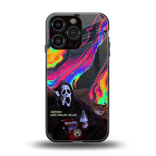 chillin killin back phone cover | glass case for iphone 16 pro