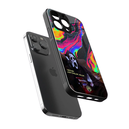 chillin killin back phone cover | glass case for iphone 16 pro