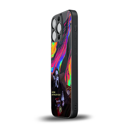 chillin killin back phone cover | glass case for iphone 16 pro