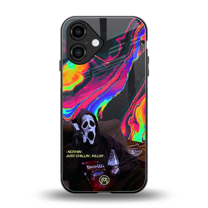 chillin killin back phone cover | glass case for iphone 16