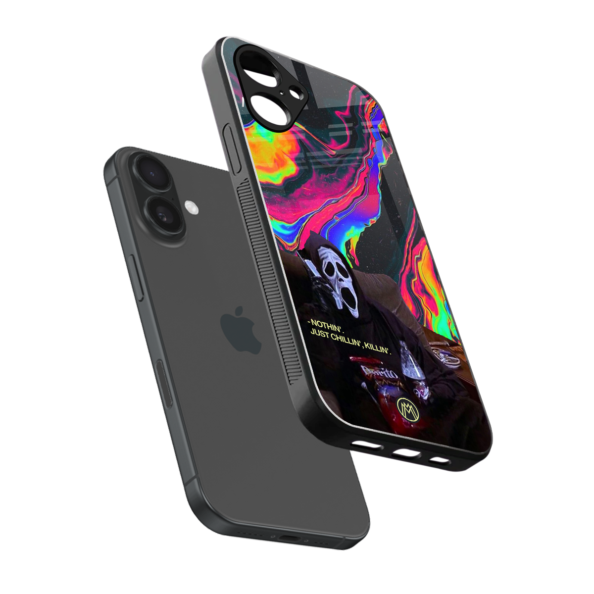 chillin killin back phone cover | glass case for iphone 16