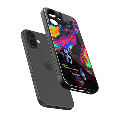 chillin killin back phone cover | glass case for iphone 16