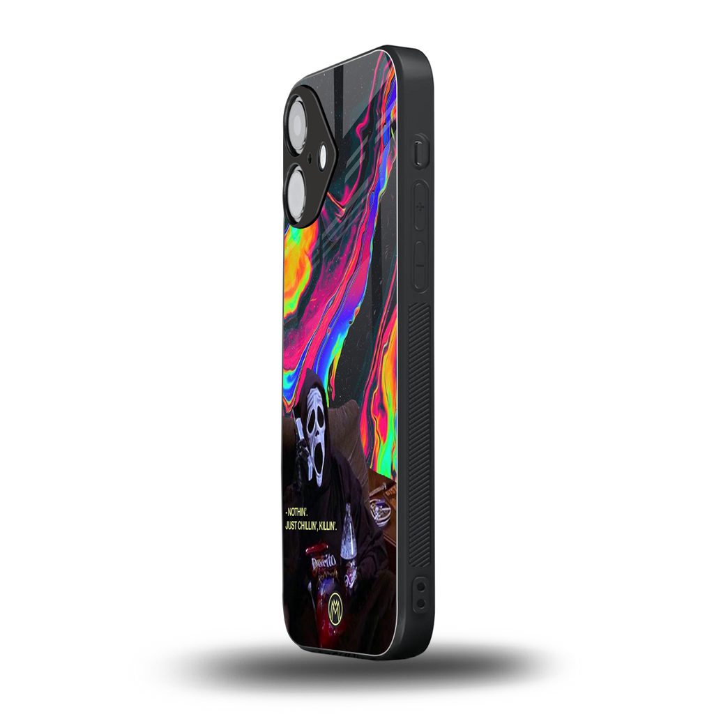 chillin killin back phone cover | glass case for iphone 16