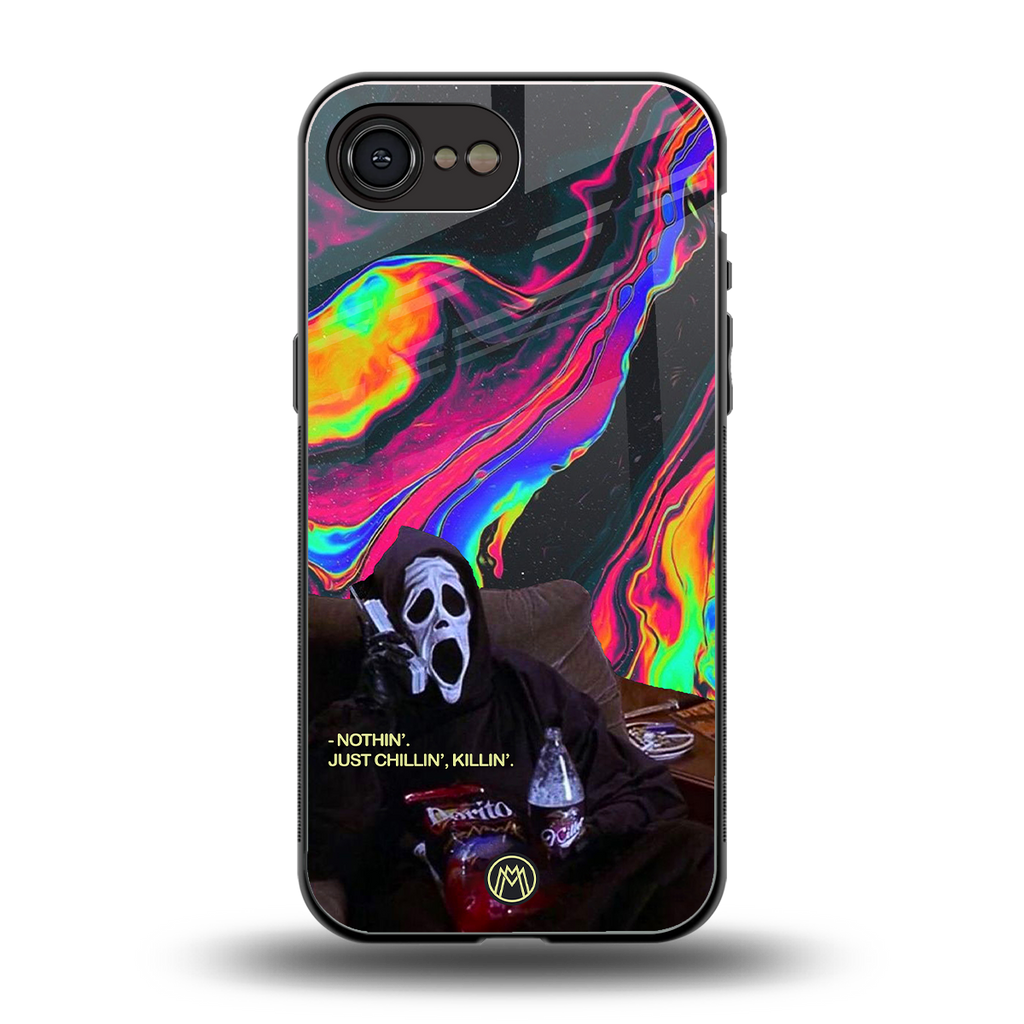 chillin killin back phone cover | glass case for iphone 16e