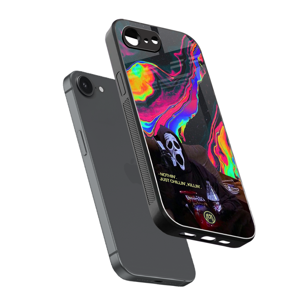 chillin killin back phone cover | glass case for iphone 16e