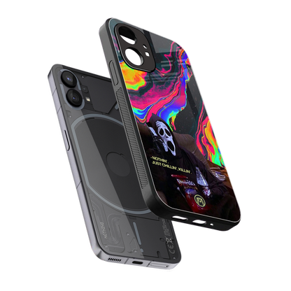 chillin killin back phone cover | glass case for nothing phone 1