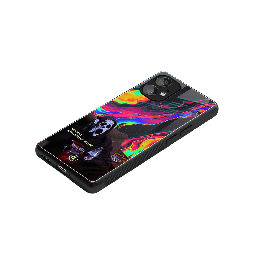 chillin killin back phone cover | glass case for nothing phone 1