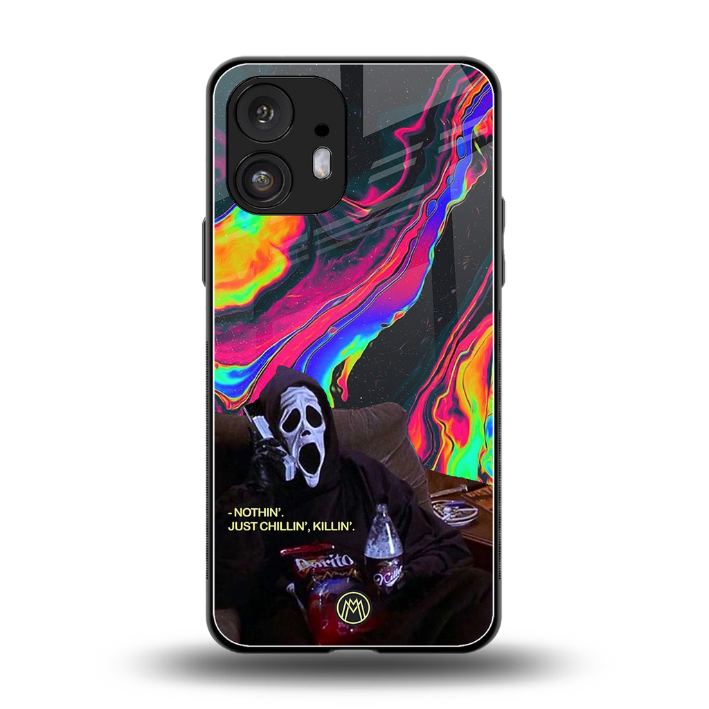 chillin killin back phone cover | glass case for nothing phone 2