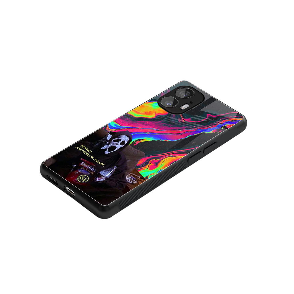 chillin killin back phone cover | glass case for nothing phone 2