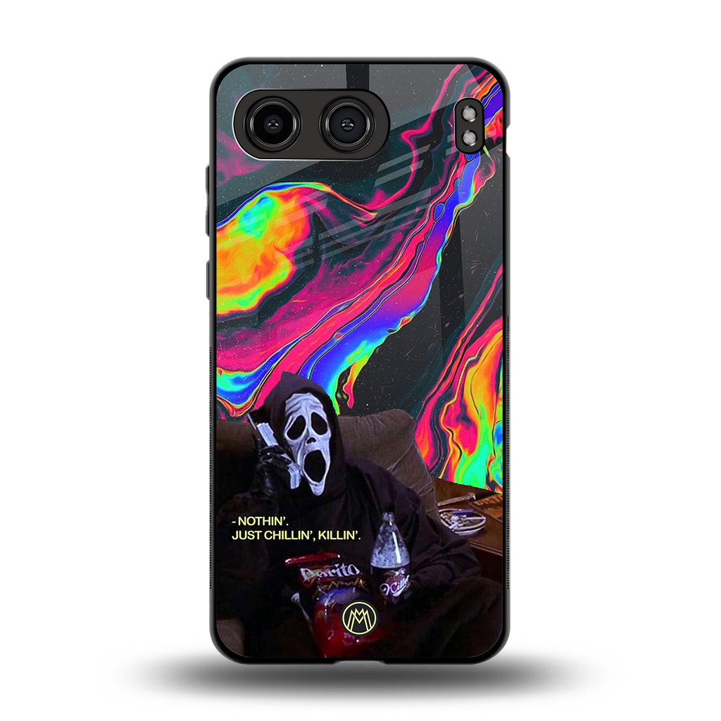 chillin killin back phone cover | glass case for oneplus nord 4