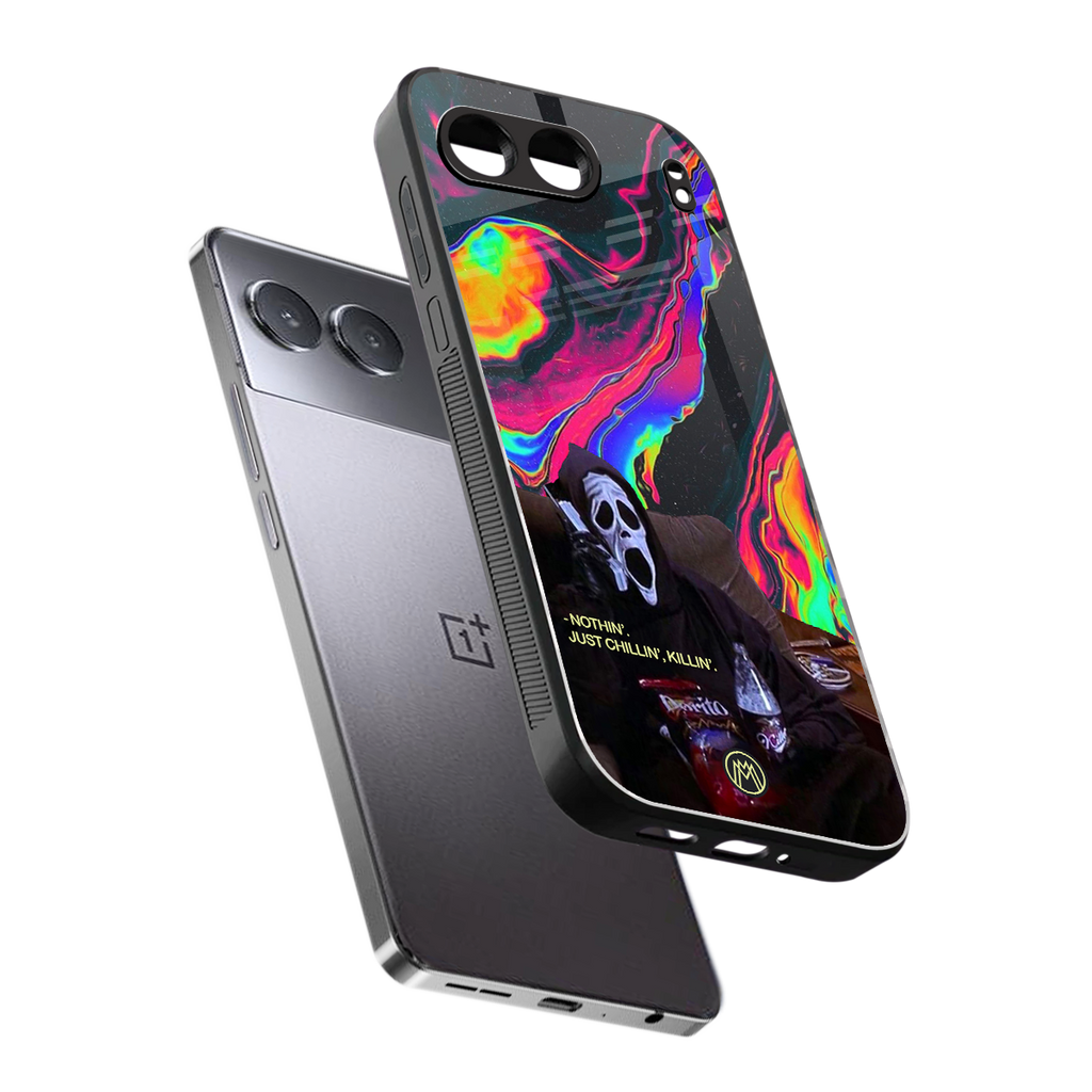 chillin killin back phone cover | glass case for oneplus nord 4