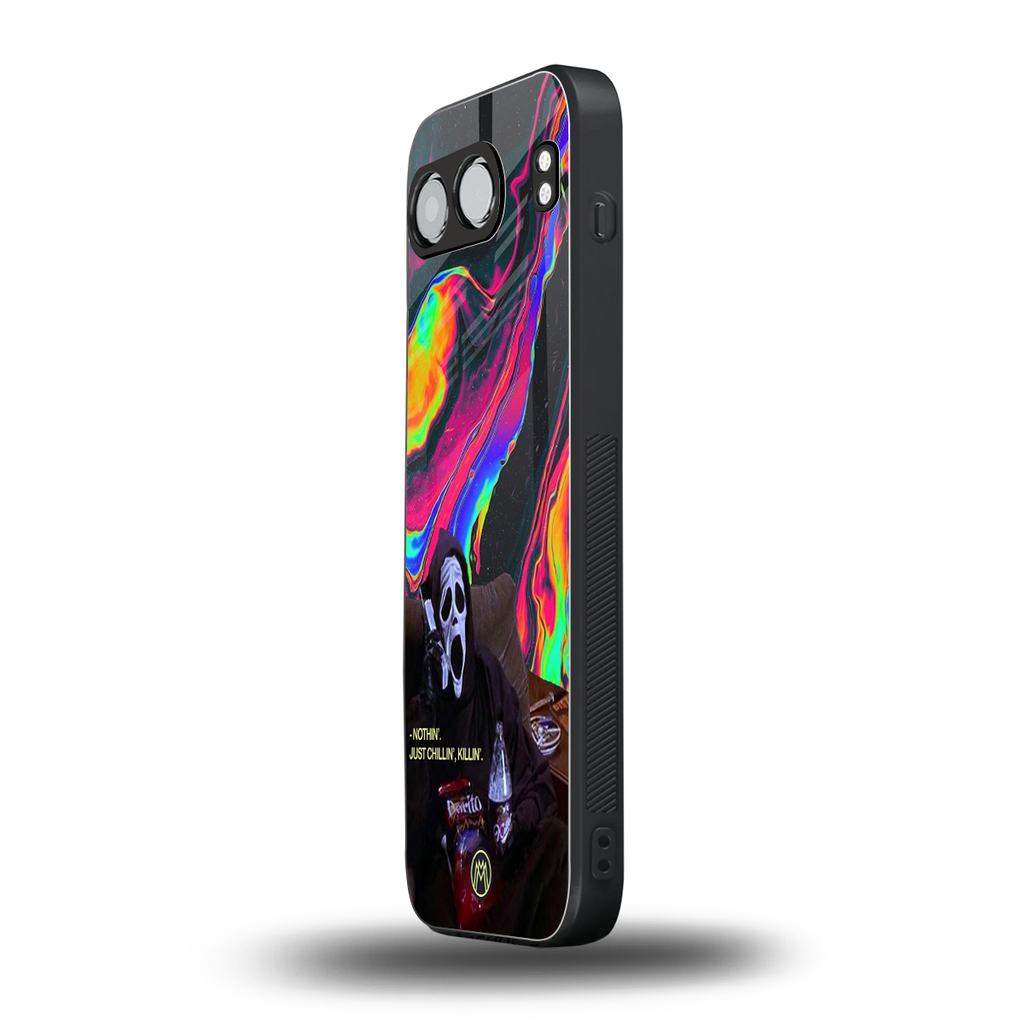 chillin killin back phone cover | glass case for oneplus nord 4