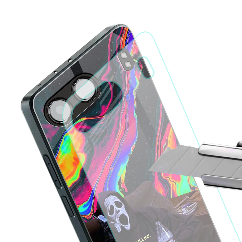 chillin killin back phone cover | glass case for oneplus nord 4