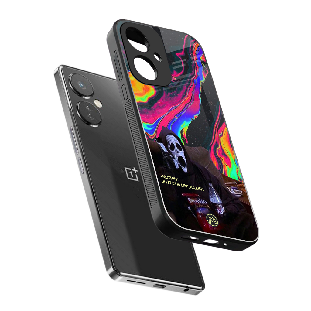 chillin killin back phone cover | glass case for oneplus nord ce 3