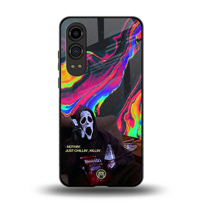 chillin killin back phone cover | glass case for oneplus nord ce 4 lite