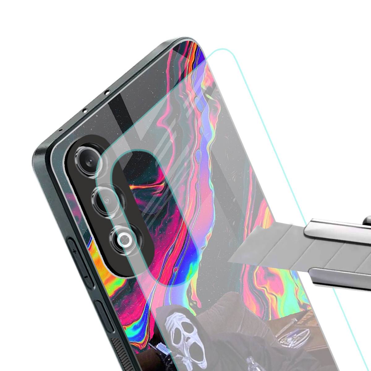 chillin killin back phone cover | glass case for oneplus nord ce 4