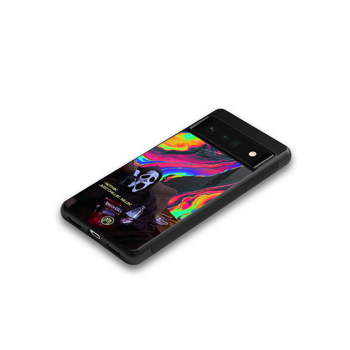 chillin killin back phone cover | glass case for google pixel 6 pro