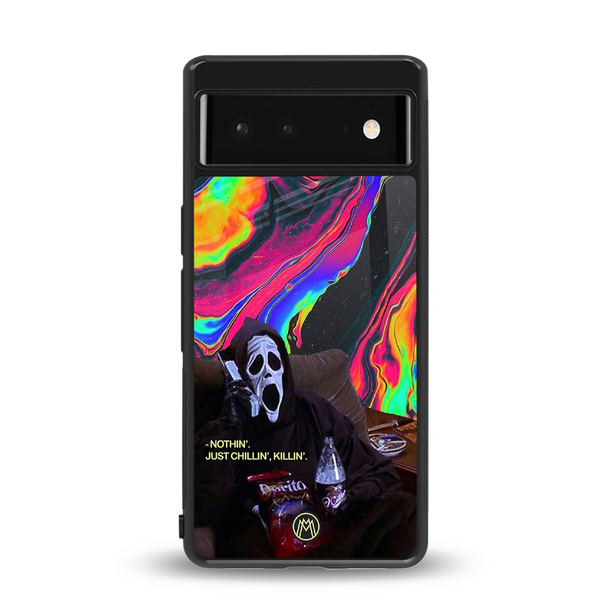 chillin killin back phone cover | glass case for google pixel 6