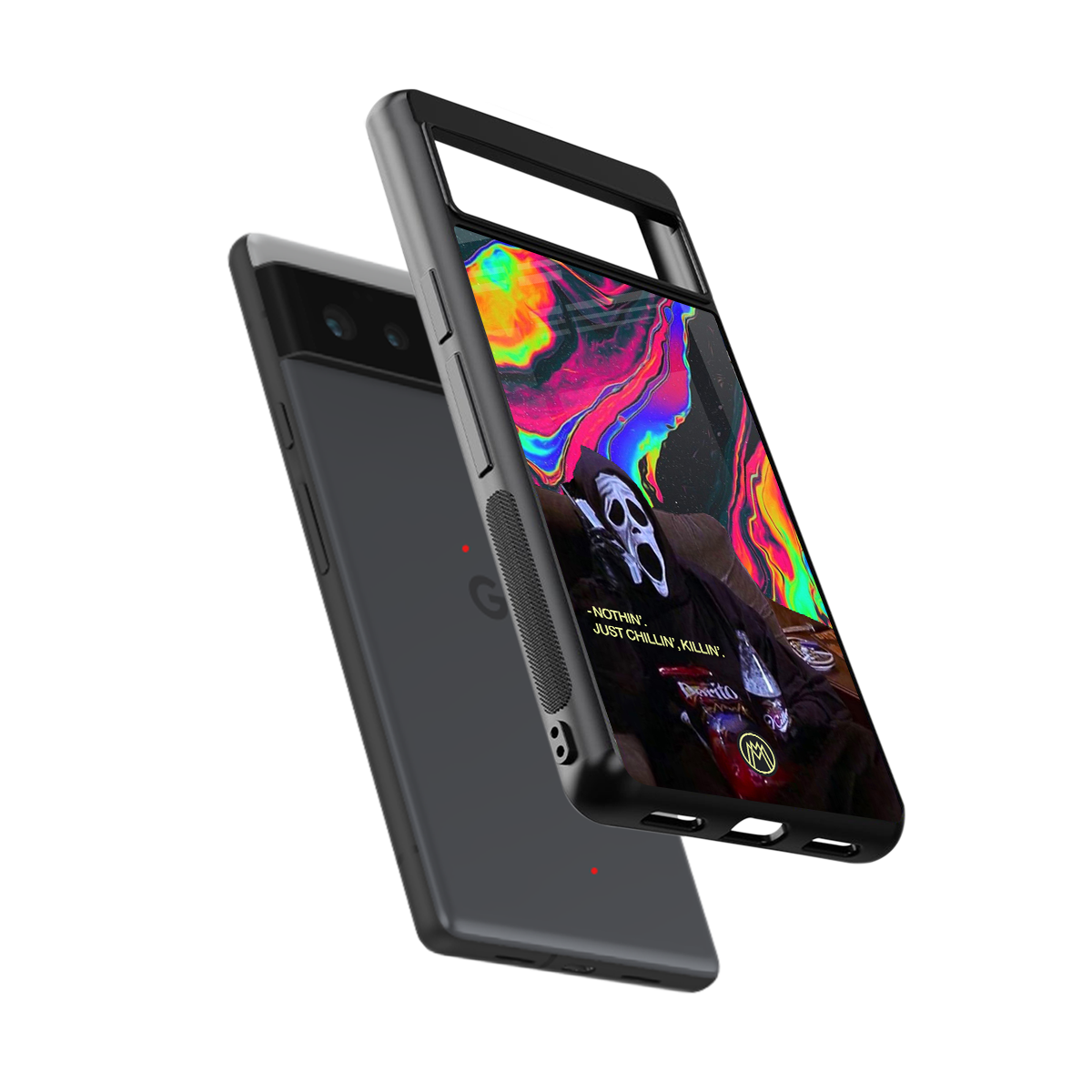 chillin killin back phone cover | glass case for google pixel 6