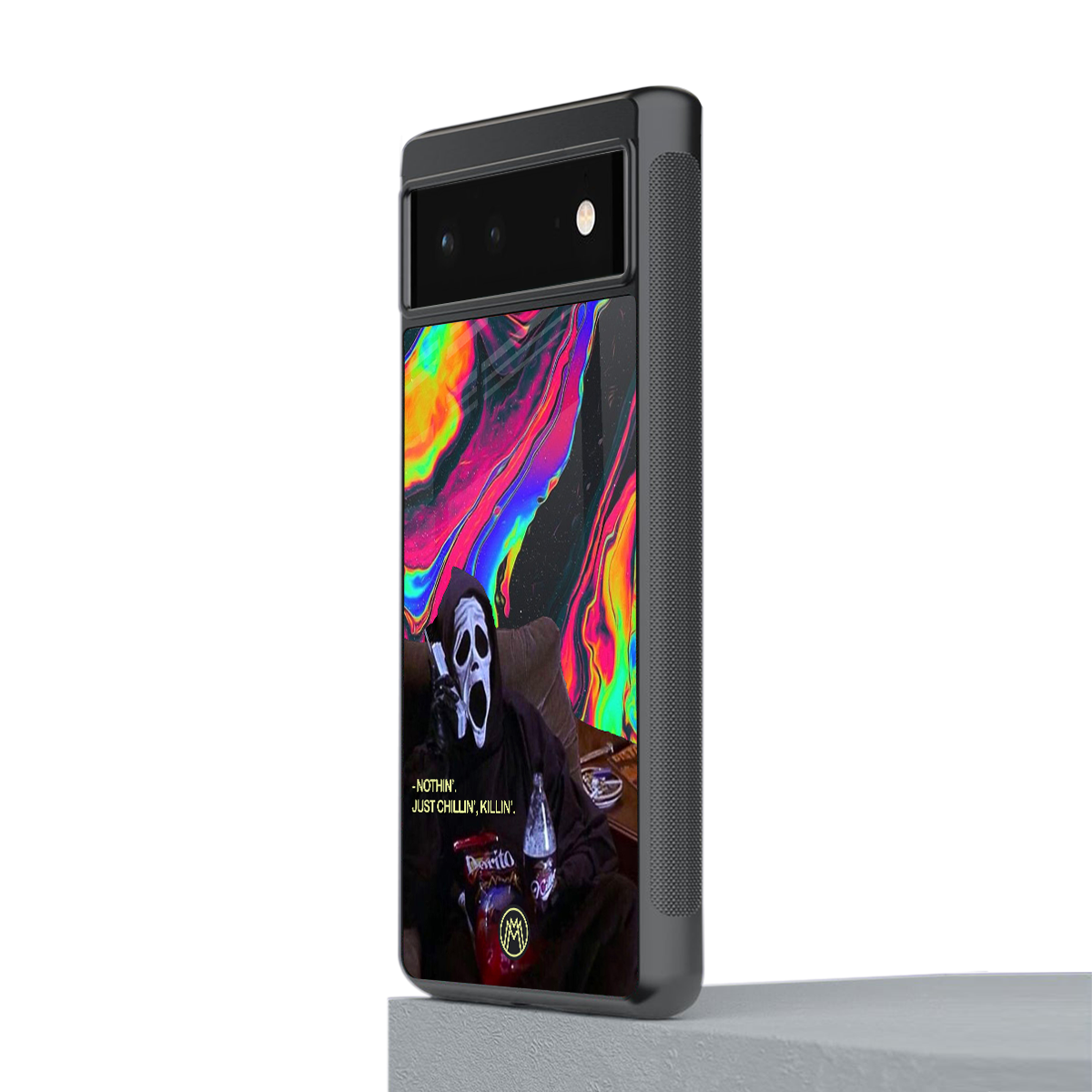 chillin killin back phone cover | glass case for google pixel 6