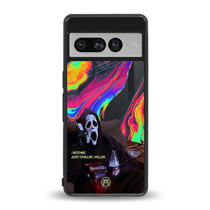 chillin killin back phone cover | glass case for google pixel 7 pro
