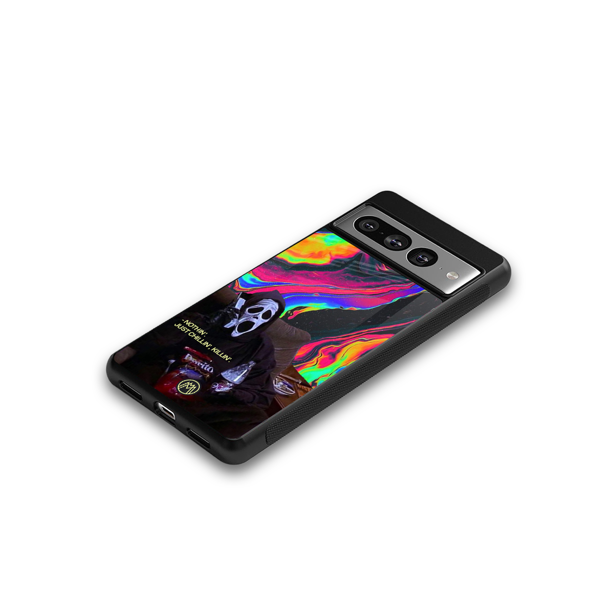 chillin killin back phone cover | glass case for google pixel 7 pro