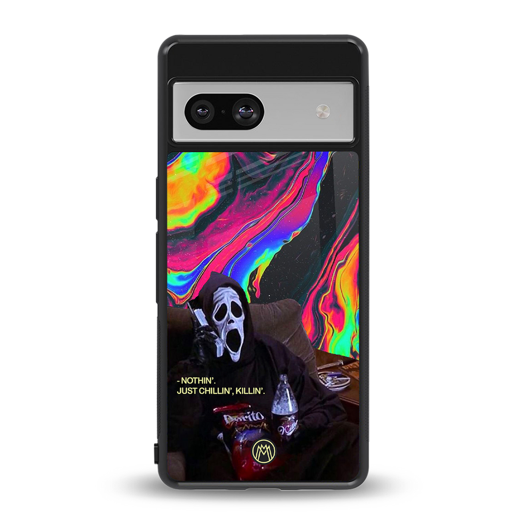 chillin killin back phone cover | glass case for Google Pixel 7A
