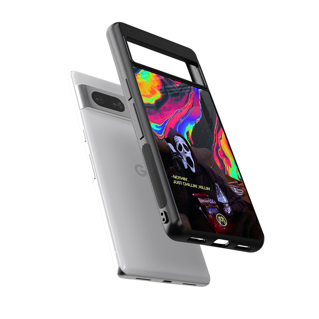 chillin killin back phone cover | glass case for Google Pixel 7A