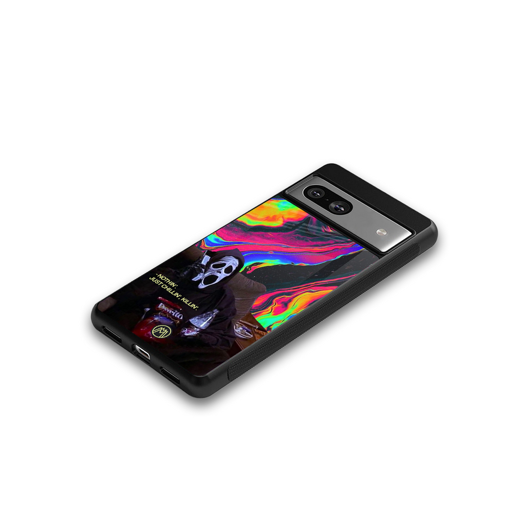 chillin killin back phone cover | glass case for Google Pixel 7A