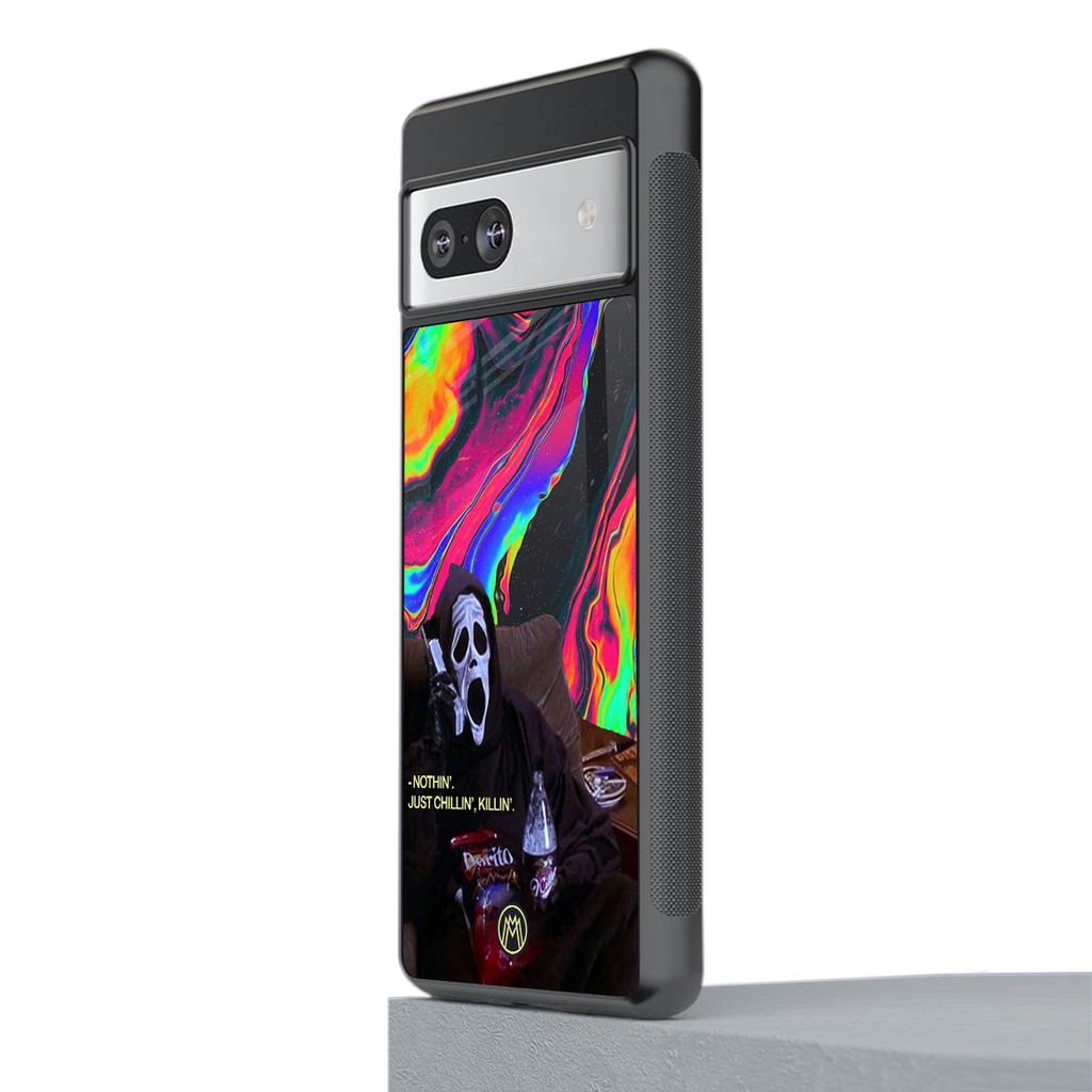 chillin killin back phone cover | glass case for Google Pixel 7A
