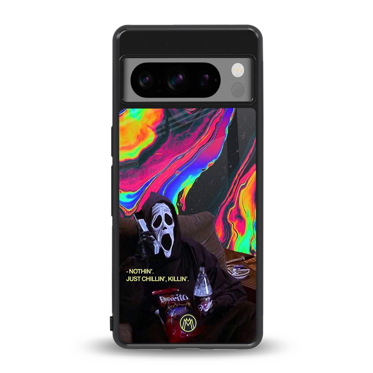 chillin killin back phone cover | glass case for google pixel 8 pro