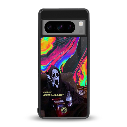 chillin killin back phone cover | glass case for google pixel 8 pro