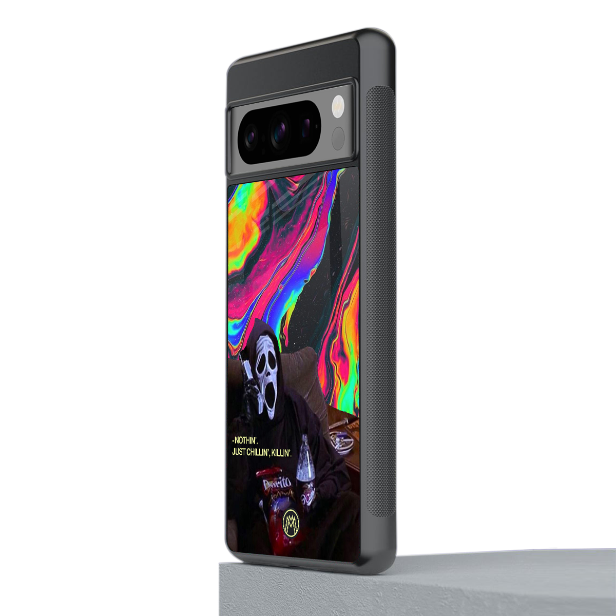 chillin killin back phone cover | glass case for google pixel 8 pro