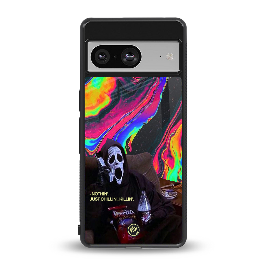 chillin killin back phone cover | glass case for Google Pixel 8