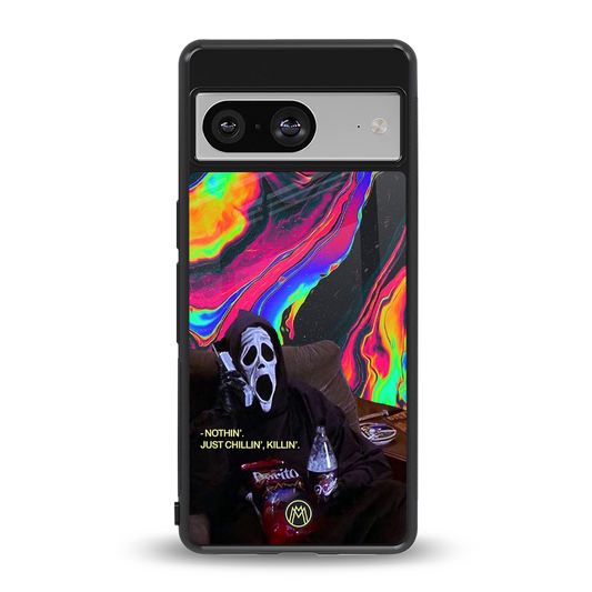 chillin killin back phone cover | glass case for Google Pixel 8