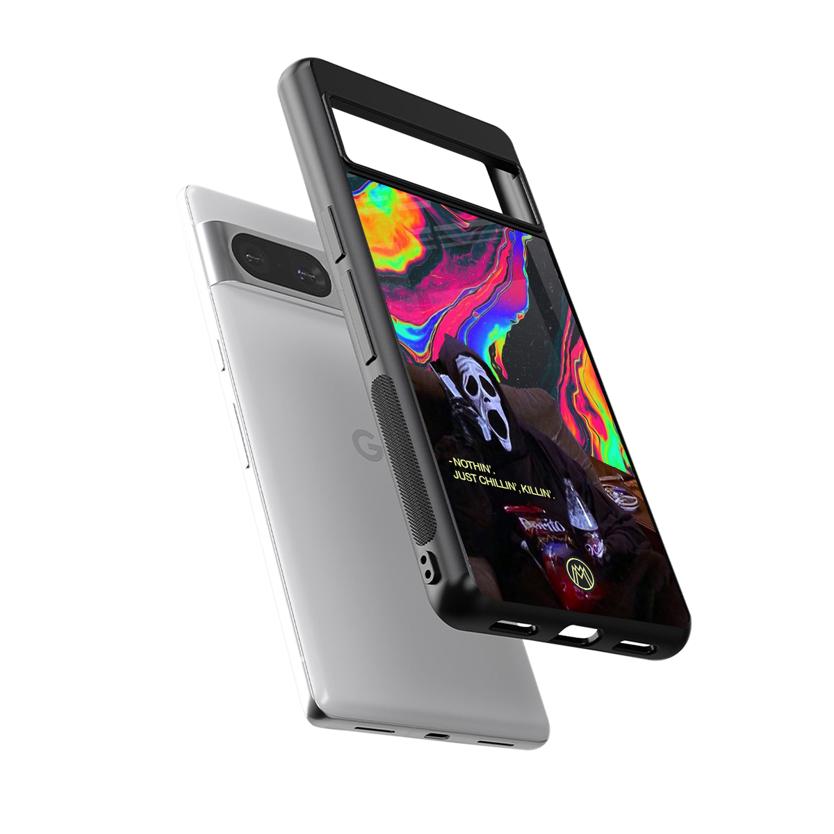 chillin killin back phone cover | glass case for Google Pixel 8
