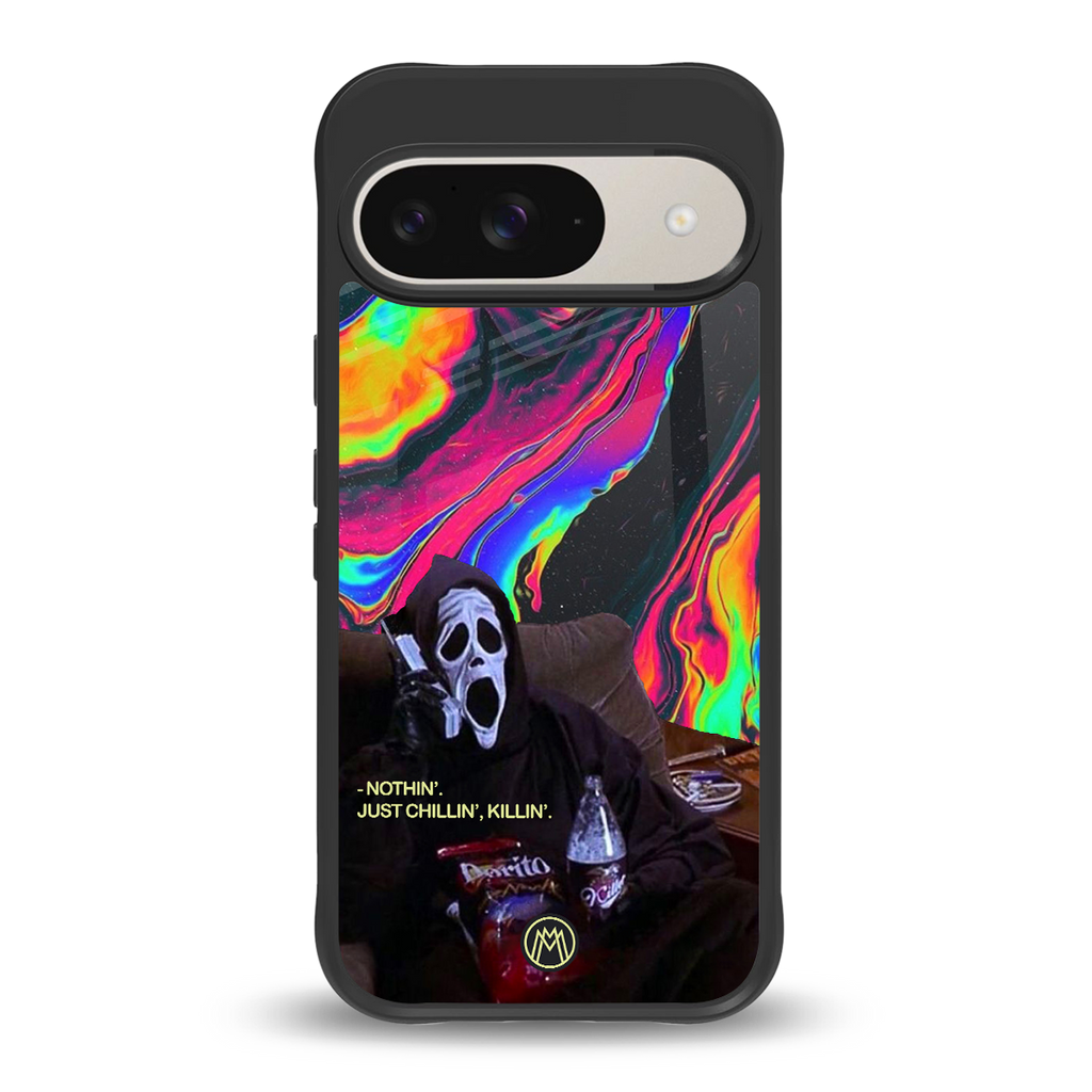 chillin killin back phone cover | glass case for google pixel 9