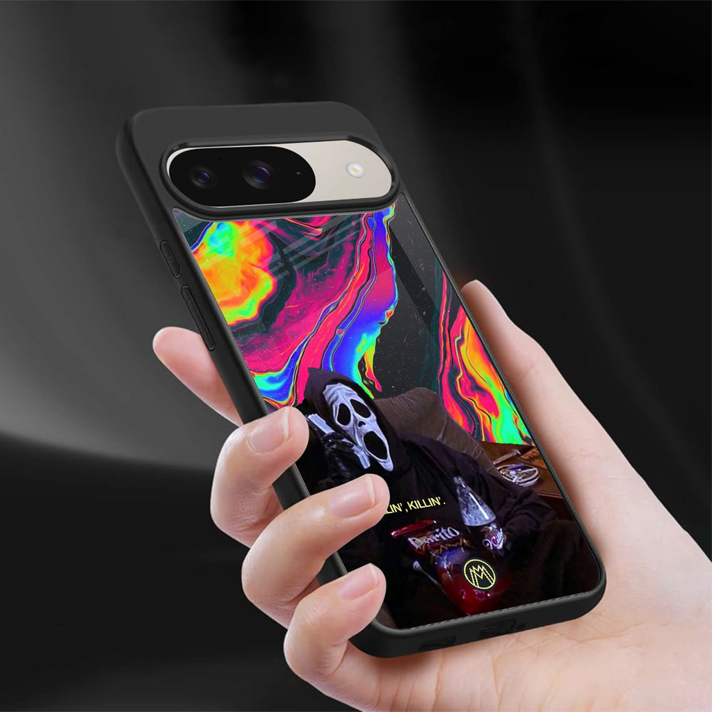 chillin killin back phone cover | glass case for google pixel 9