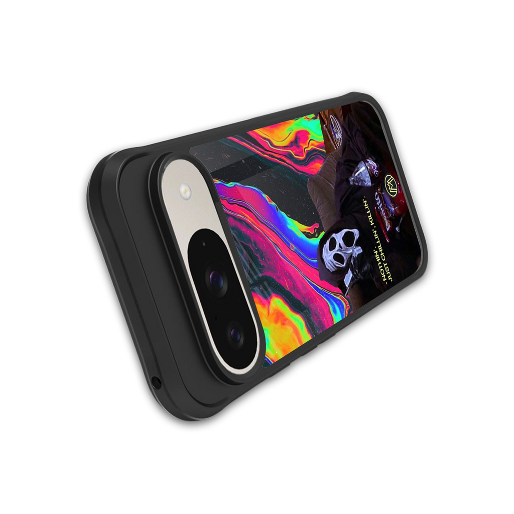 chillin killin back phone cover | glass case for google pixel 9