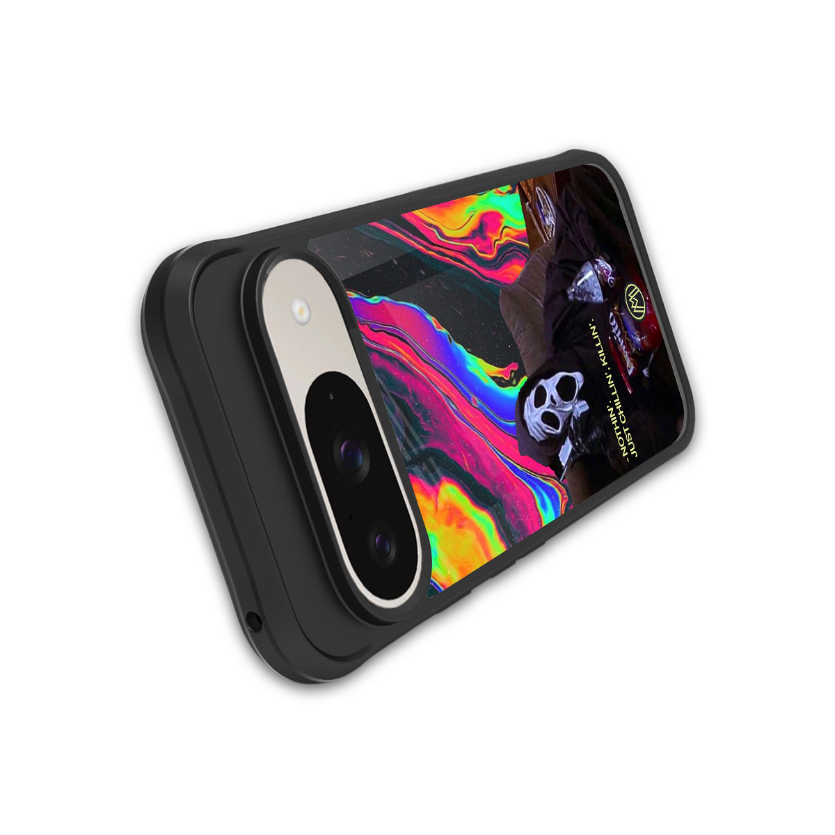 chillin killin back phone cover | glass case for google pixel 9